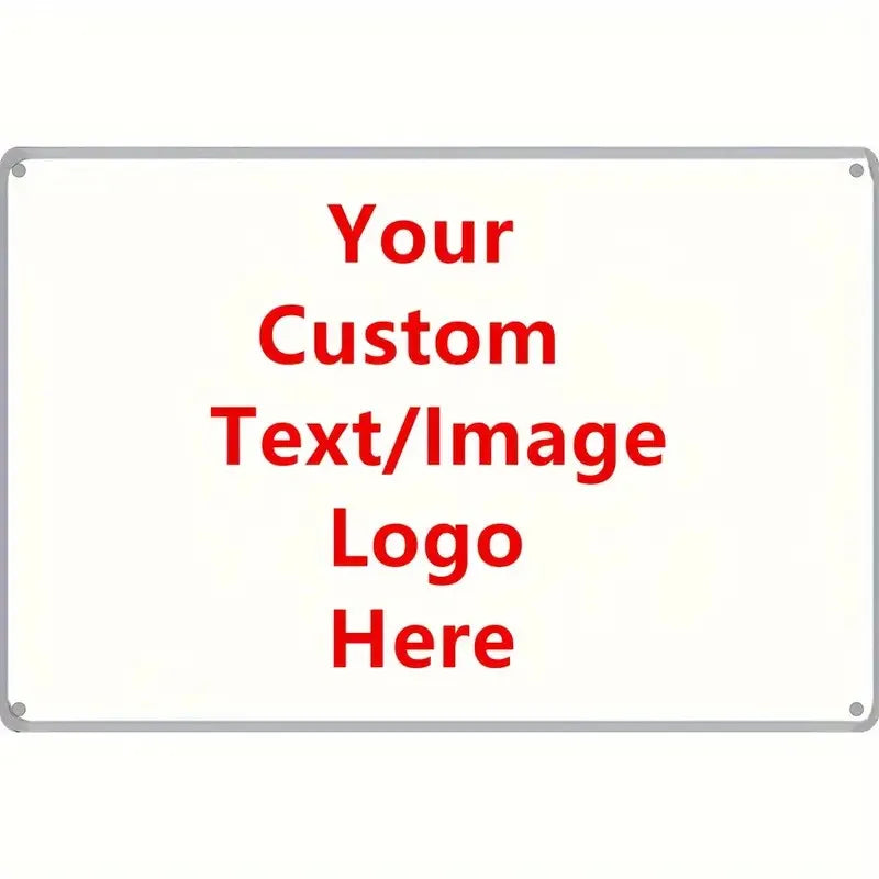panneau publicitaire personnalisable blanc moderne rectangle 20x30cm opacité