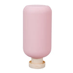 flacon cosmétique rose pâle 200ml 300ml bouchon blanc moderne salon