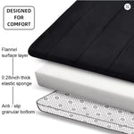 tapis sol gris doux moderne absorbant antidérapant machine lavable 40cm 60cm