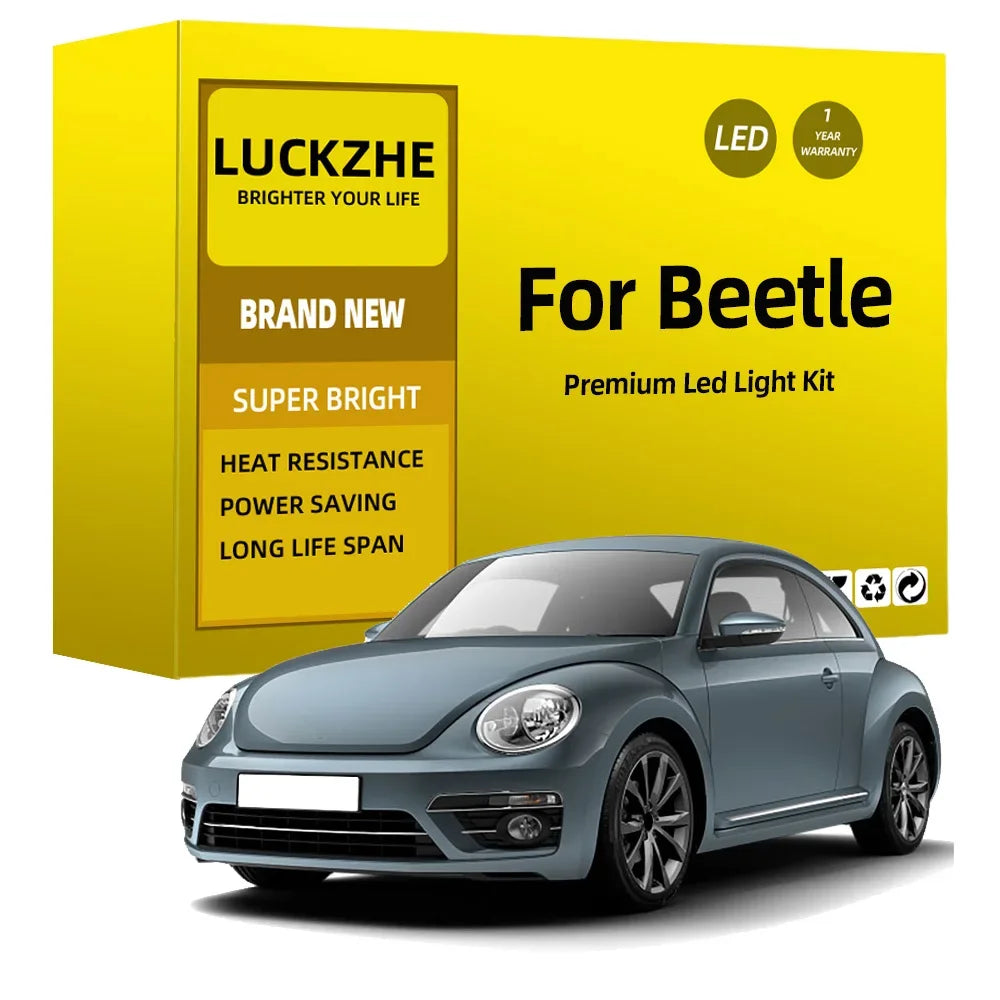 kit lampes led blanc bleu crystal voiture vw coccinelle 1998 2019 modernes ampoules incluses