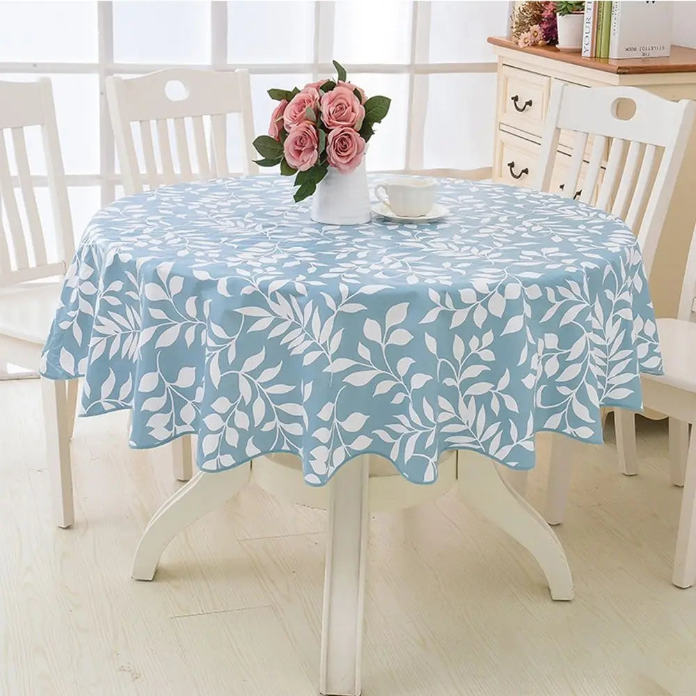 nappe carrée blanche beige motif géométrique moderne élégante tissu imperméable lavable table salle manger
