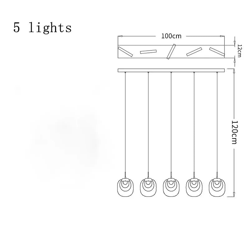 suspension lumineuse moderne transparent dorée fine élégante chaînes métalliques ampoules incluses
