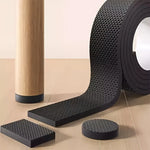 protections anti vibration pieds meubles noir ciseaux rouleau adhésif texturé moderne minimaliste