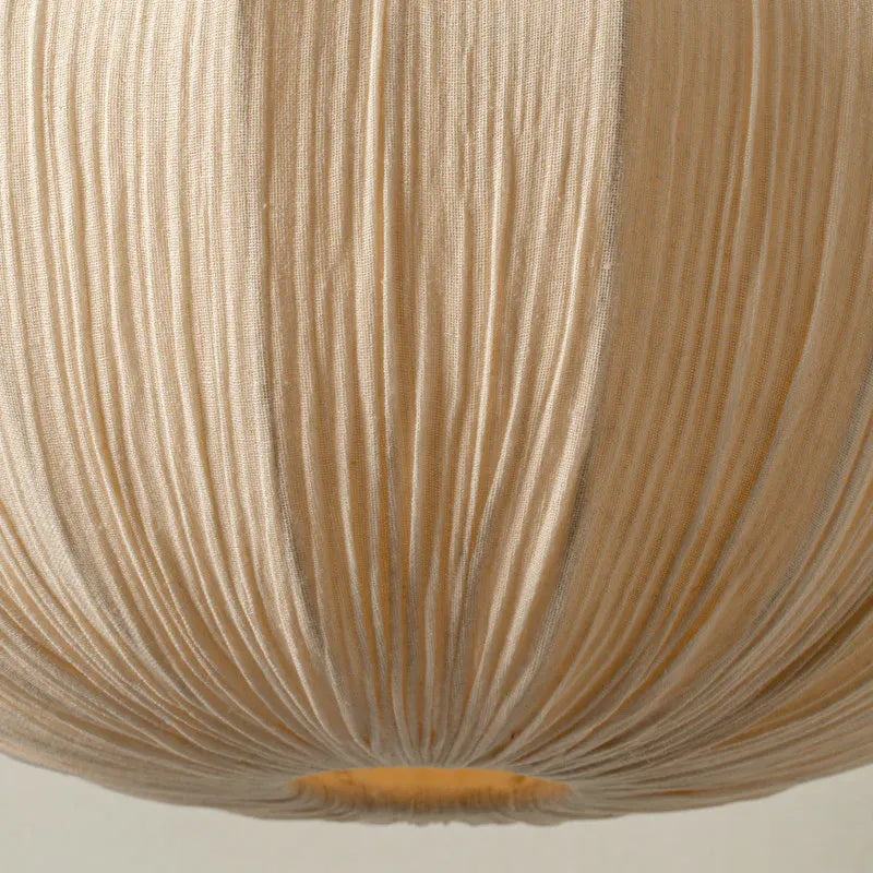 Suspension lumineuse tissu beige rayures moderne câble suspendu 249 2000 lumens 90 260V