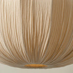 Suspension lumineuse tissu beige rayures moderne câble suspendu 249 2000 lumens 90 260V