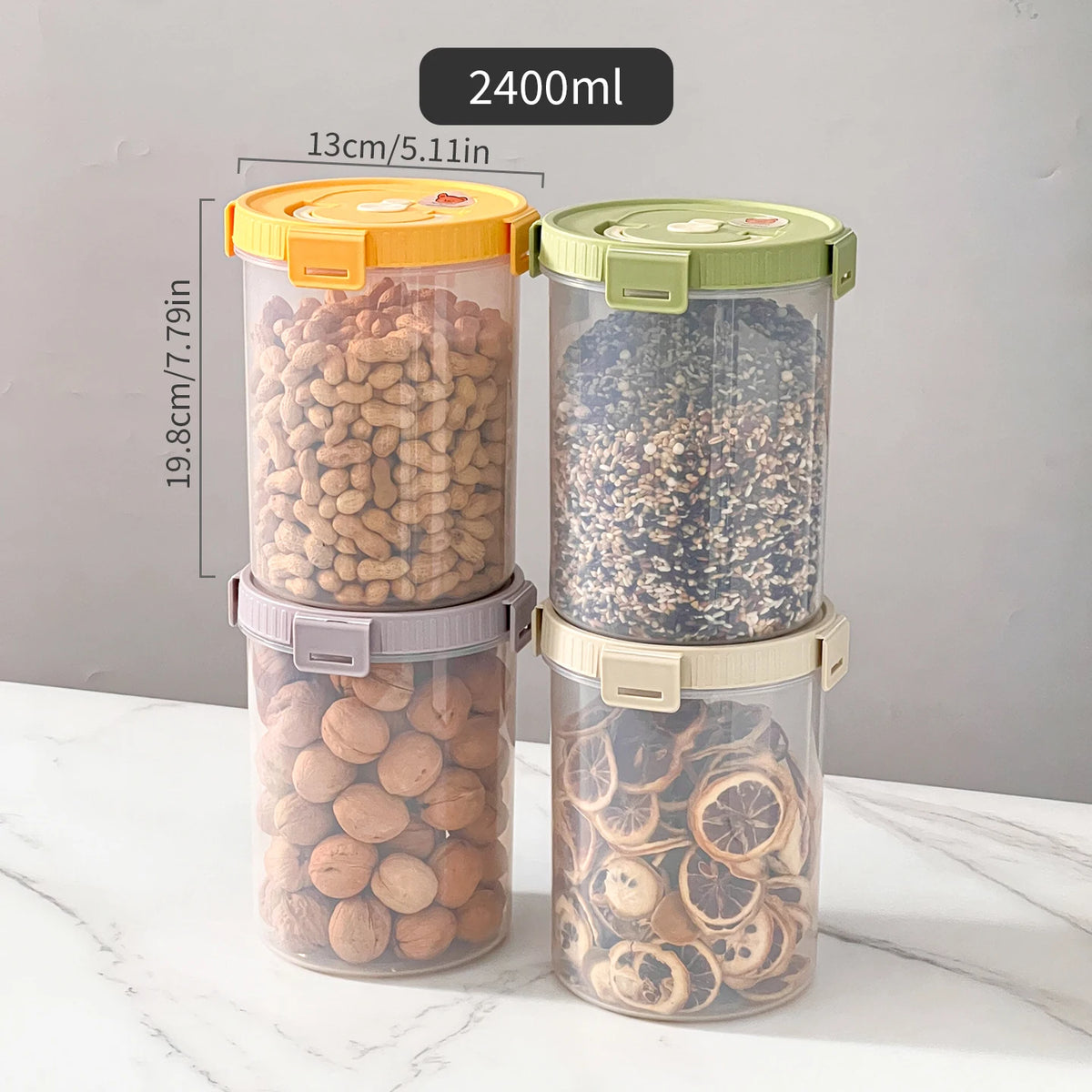 boîtes rangement transparentes modernes hermétiques qualité alimentaire poignées couvercle beige