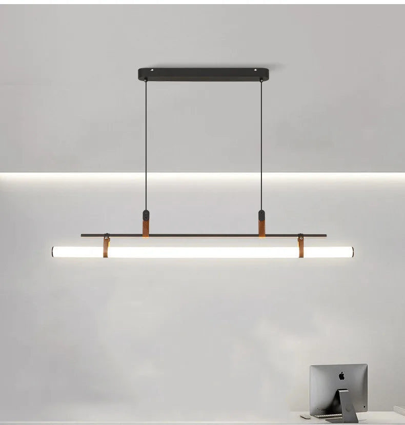 lampe suspendue moderne minimaliste noir cuivre blanc métal lisse 120cm 150cm 80cm