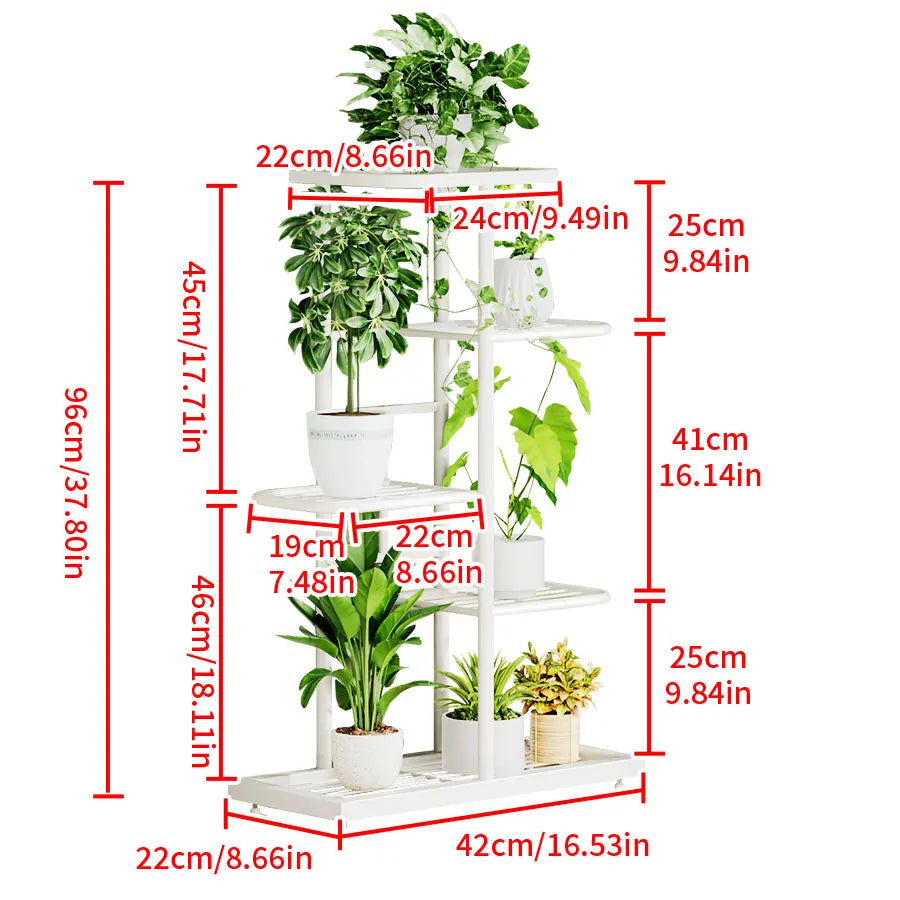 Organisateur de plantes noir pour intérieur et extérieur