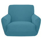 housses fauteuil moderne beige gris vert motif géométrique adhésif anti dérapants polaire polyester