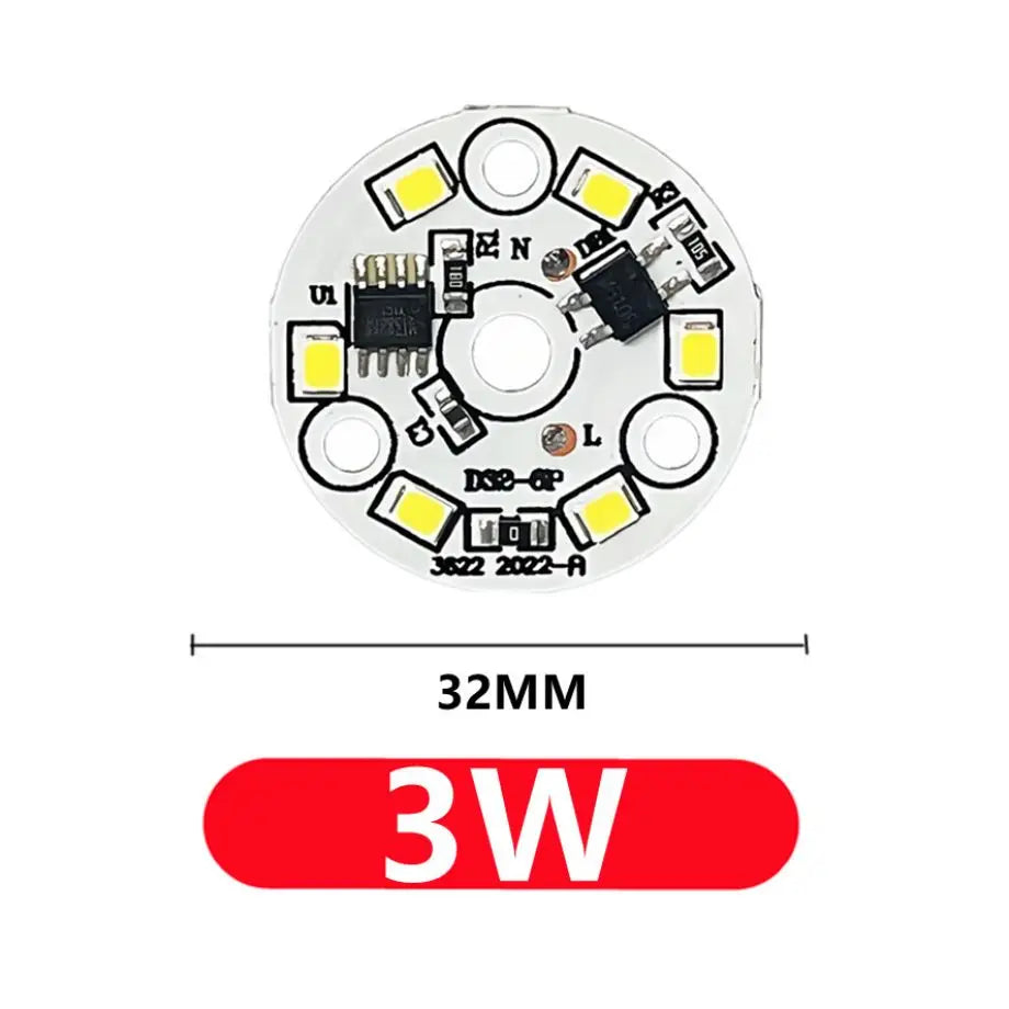 Plaque LED Downlight Chip 3W 5W 7W 9W 12W 15W 18W Blanc Gris Circulaire