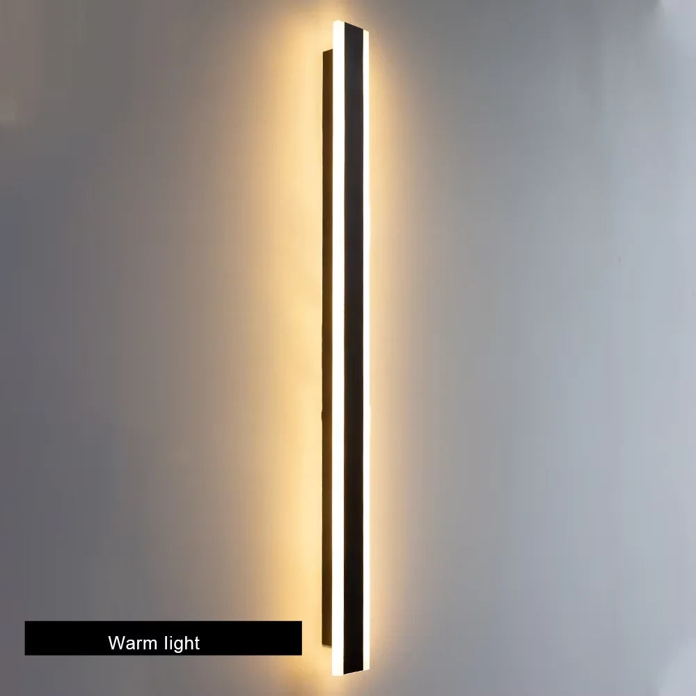 éclairage extérieur moderne applique murale led ip65 étanche noir lumiere jardin villa porte