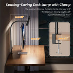 lampe led flexible noir moderne pince réglable étude lecture