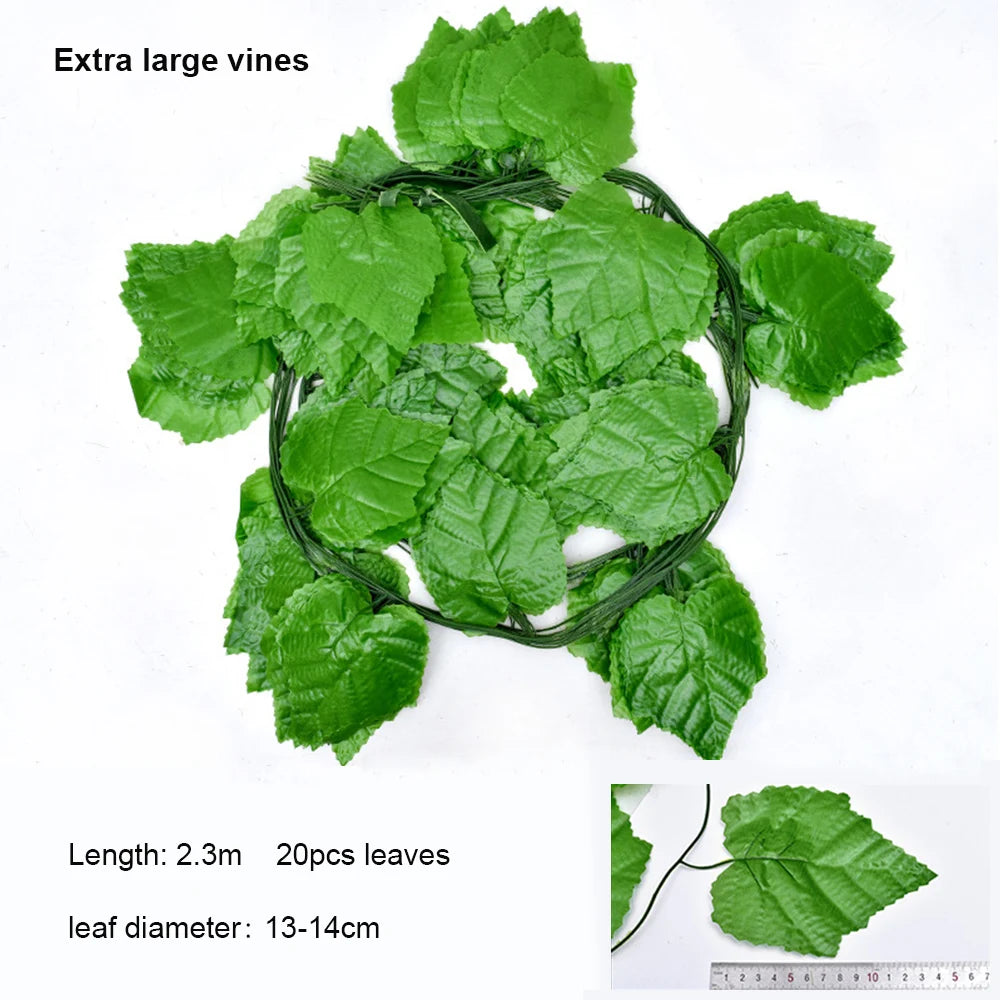 guirlande artificielle feuilles lierre vert décoration jardin intérieur fête mariage extérieur plante vigne