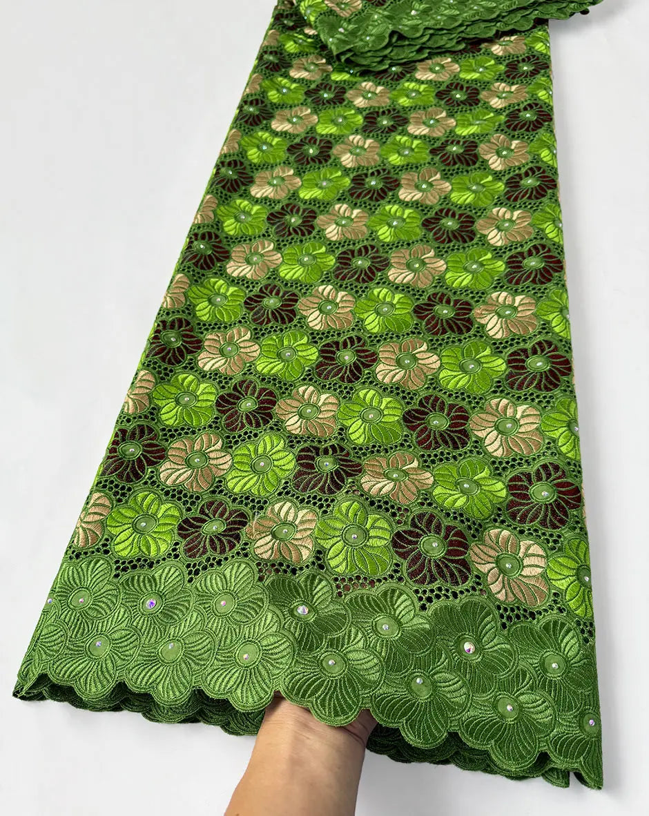 tissu voile brodé fleurs coton mariage décoration strass couleurs variées qualité supérieure