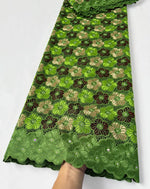 tissu voile brodé fleurs coton mariage décoration strass couleurs variées qualité supérieure