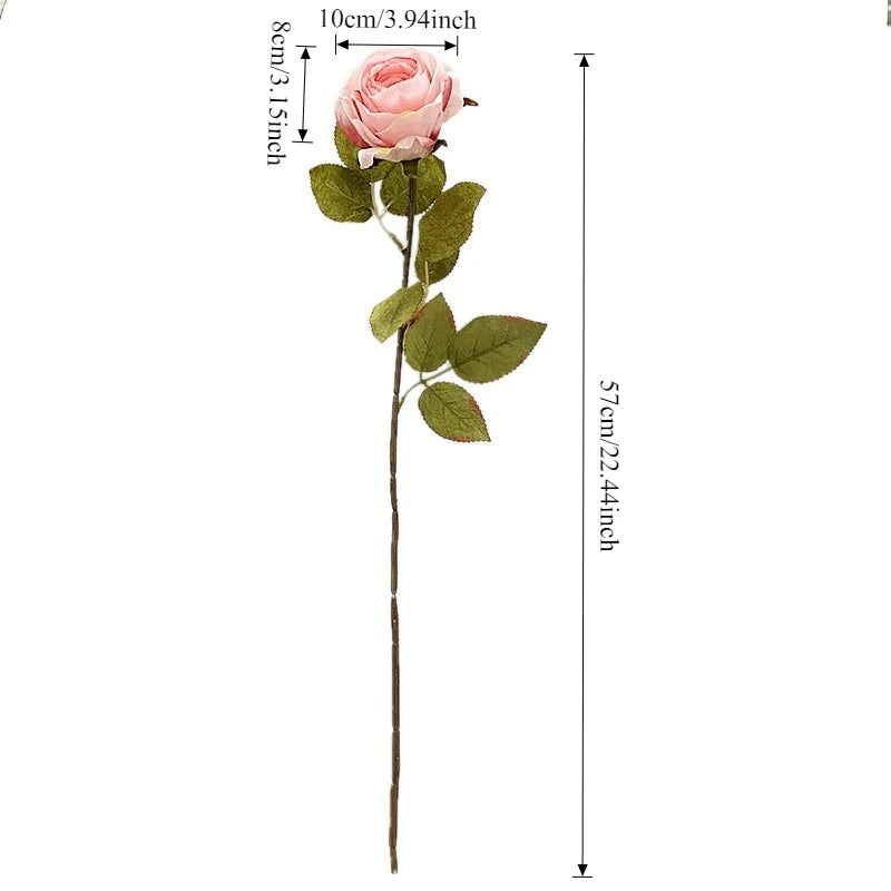 bouquet roses artificielles classique mariage intérieur blanc crème rose pale verte