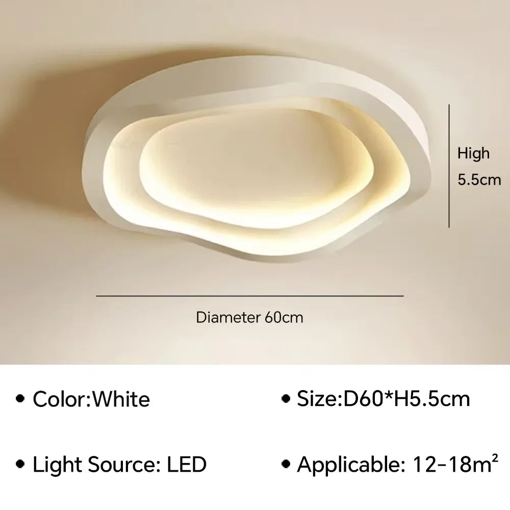 plafonnier led ultra mince spirale moderne nordique lumière blanc salon chambre