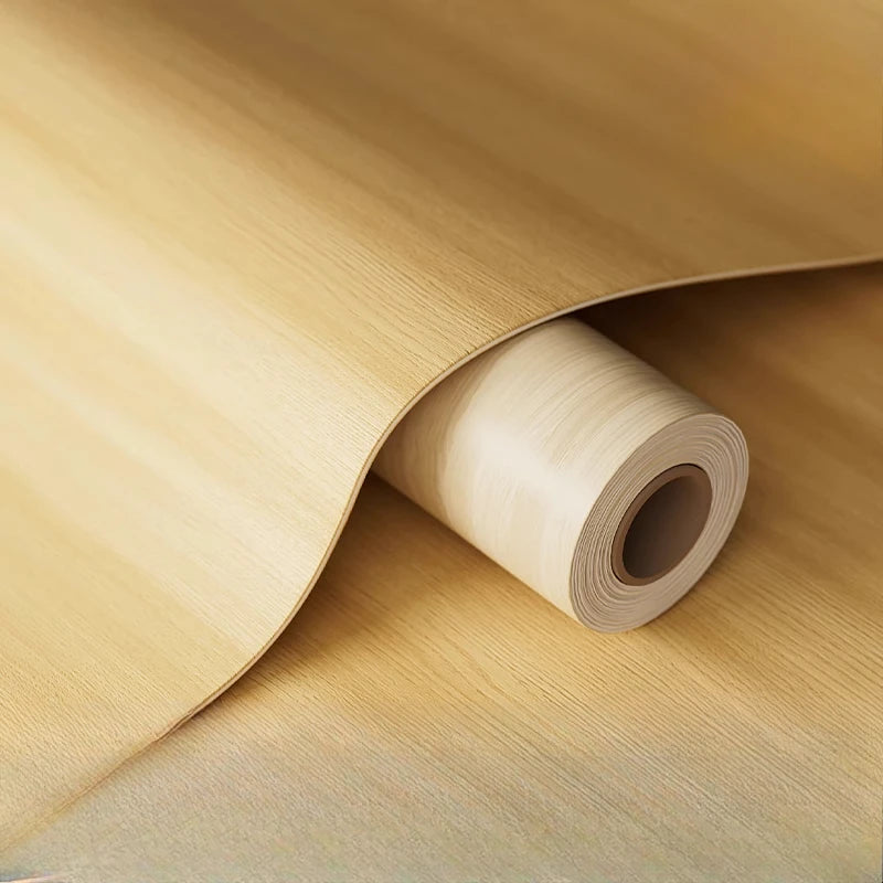 papier peint autoadhésif grain bois moderne mur chambre opaque beige marronclair marronn Foncé PVC