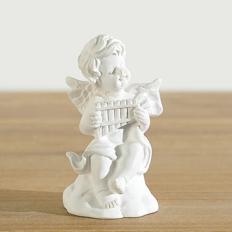 bougeoir classique blanc or sculpté décoration maison statue colonne grecque résine architecturalintérieur ornement