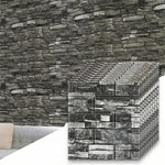 panneau mural autocollant effet pierre naturelle relief rustique moderne décoration murale intérieur maison