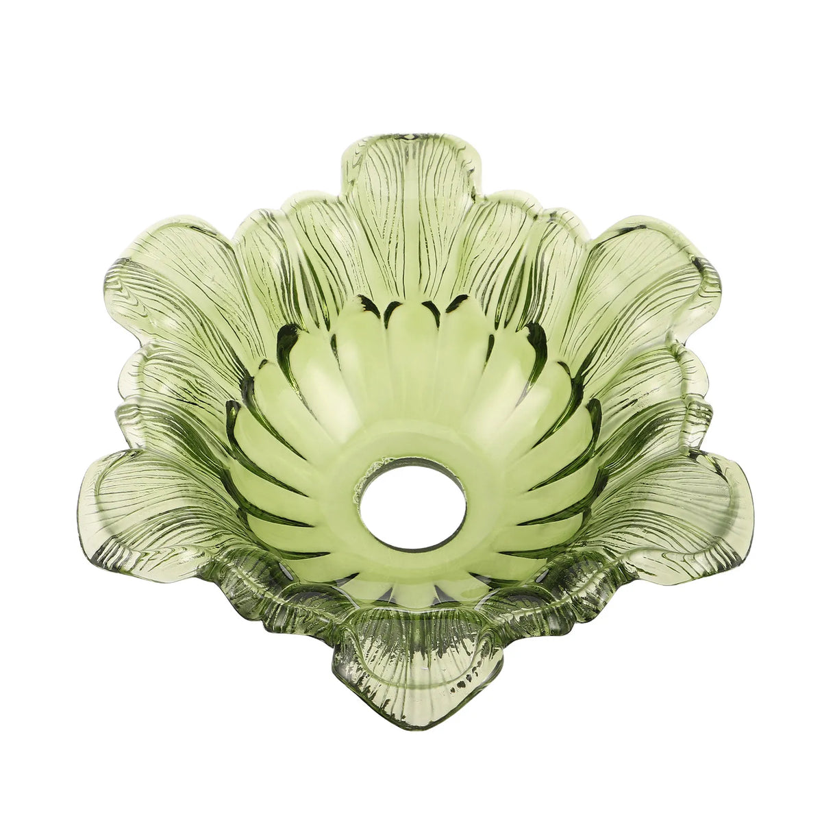 cache lampe fleur vert clair moderne rayures verticales opacité table lampes suspension lumière douille