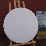 toile peinture blanc moderne 10cm 20cm 30cm lisse bois circulaire