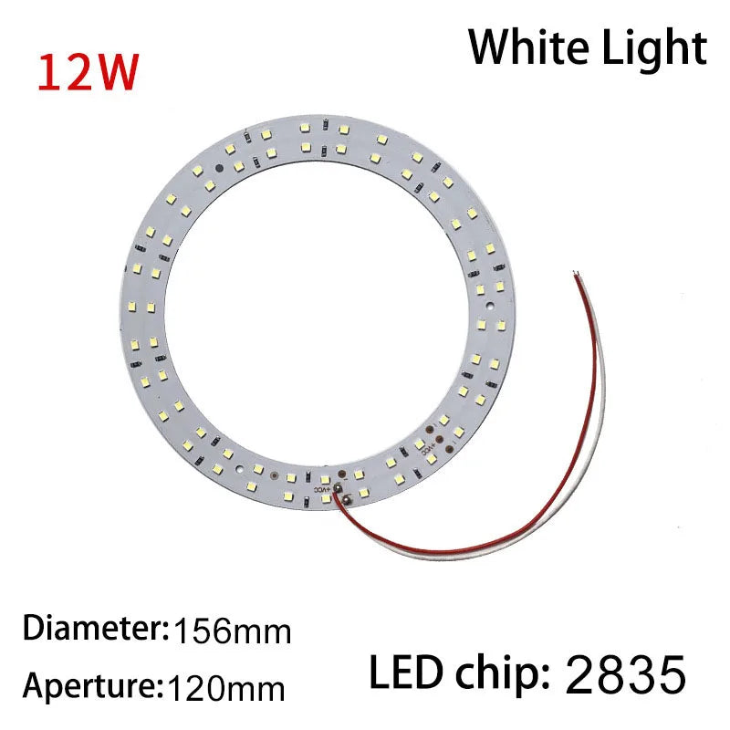 anneau led blanc moderne adhésif 10w 12w 78mm 92mm 120mm 3000k 6000k