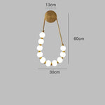 lampe murale moderne rondes blanc doré cuisine chambre salon entrée éclairage quotidien led deco