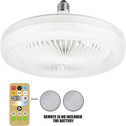 ventilateur plafonnier lumière blanc moderne télécommande led grille fixe crochet