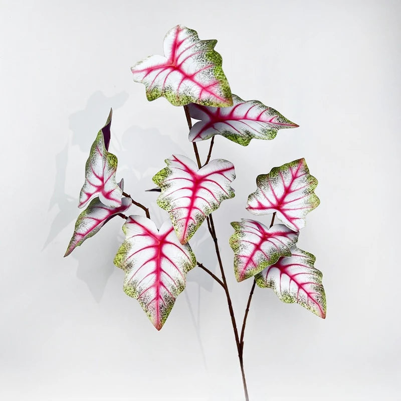 plantes artificielles vertes feuilles variées moderne minimaliste intérieur décoration maison
