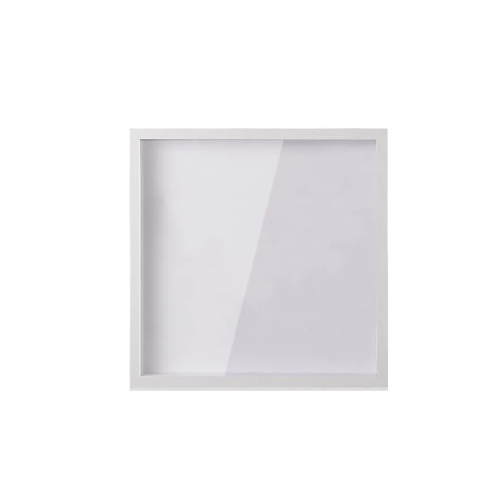 cadre photo transparent minimaliste blanc fentes billets set 15x15cm 20x20cm 29x29cm