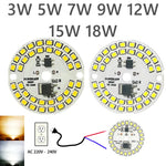 ampoule led 3w 5w 7w 9w 12w 15w 18w blanc blanc chaud e27 smd2835