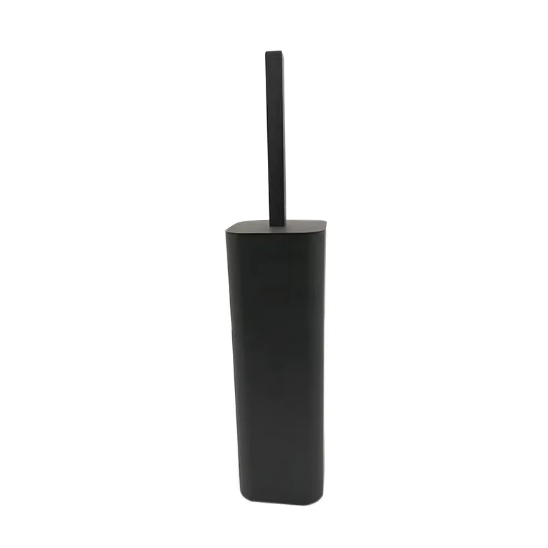 brosse toilette durable noire mat inox moderne salle bain posée