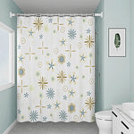 rideau douche fleuré moderne imperméable blanc lavable machine anneaux suspension