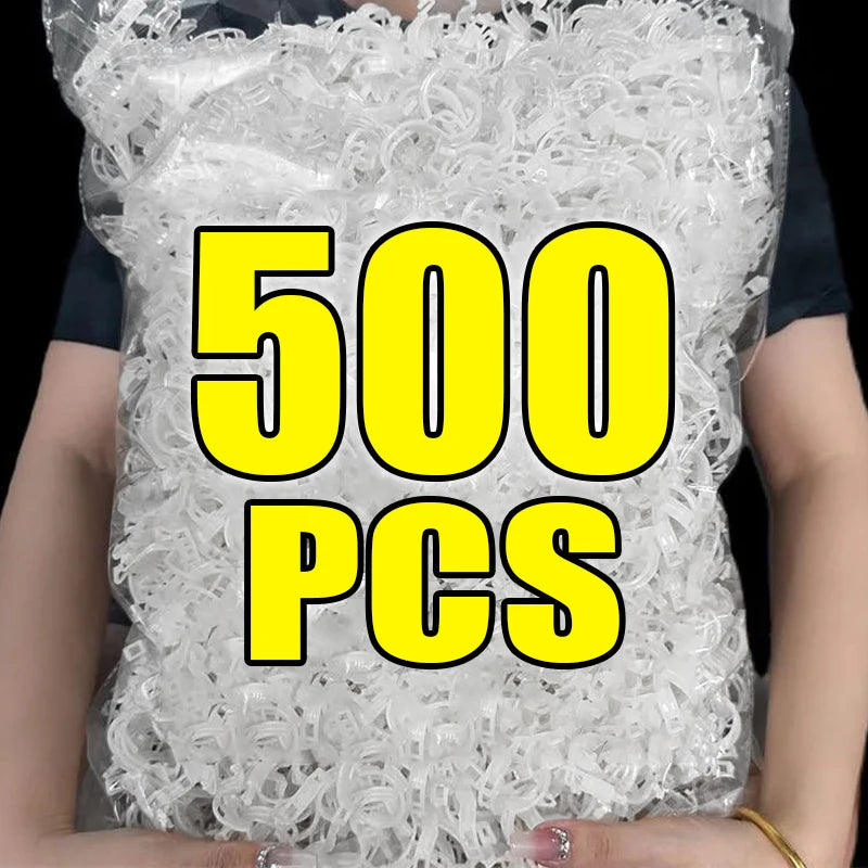 clips végétation transparent clips plastique utilitaire jardin 100pcs 200pcs 300pcs 500pcs 50pcs fixations