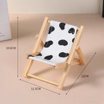 chaise pliante miniature accessoires poupée couleurs vives motifs citrons fraises moderne rayures horizontales