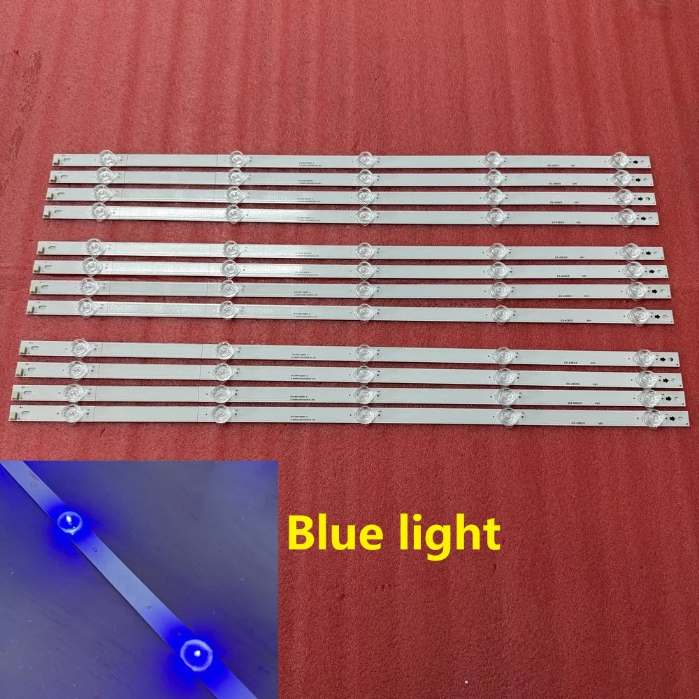 bande lumineuse led blanc bleu moderne fixation connecteur électrique aluminium