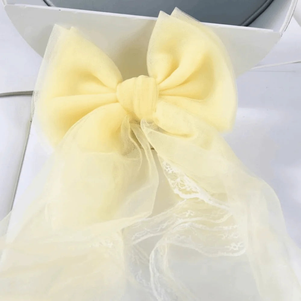 attaches rideau tulle dentelle bow décoratif romantique shabby chic blanc rose vif rouge vert