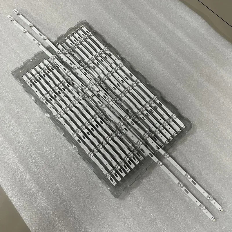 bande led rétroéclairage téléviseur samsung argenté aluminium connecteurs fixation moderne
