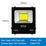 projecteur led extérieur 10w 20w 30w 50w 100w 200w ip66 moderne noir aluminium