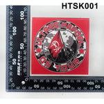 autocollants stickers graphiques sportifs logos équipe football rouge blanc noirs muraux réfrigérateur carreaux meubles