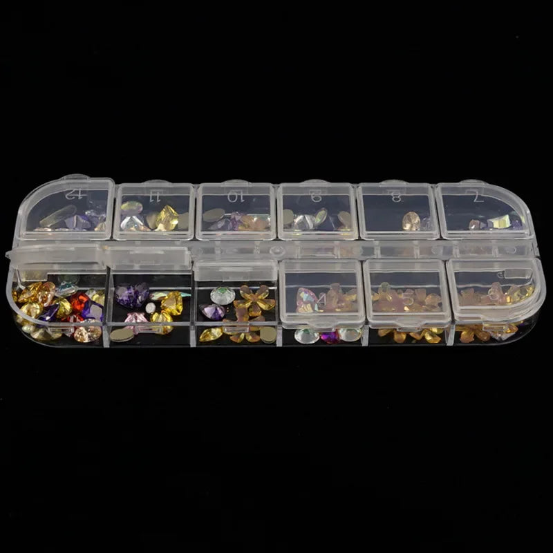 boîte rangement bijoux 15 compartiments transparente clips organisation pratique