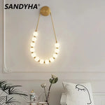 applique murale moderne or blanc rondes certification rohs led chambre salon