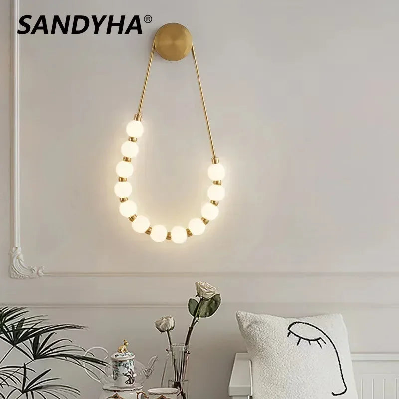 applique murale moderne or blanc rondes certification rohs led chambre salon