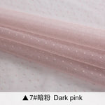 tulle polyester blanc rose noir rouge motifs points translucide textile bricolage fashion cute
