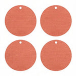 tapis protection cuisine silicone bleu orange vert gris texture moderne nid d'abeille