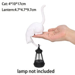 porte clés chat noir blanc lanterne décorative adhésif créatif contemporain minimaliste