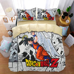 Housse de couette Dragon Ball Goku détaillée avec motifs