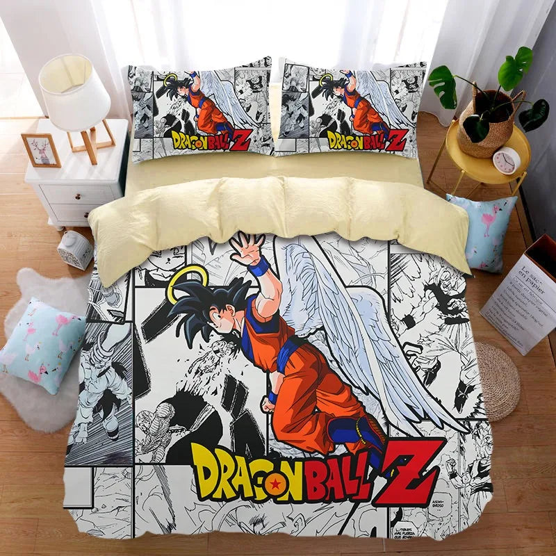 Housse de couette Dragon Ball Goku détaillée avec motifs