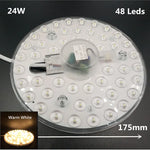 plafonnier led rond blanc moderne clips fixation 12w 18w 24w 36w 110240v